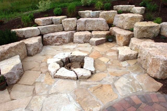 eden stone chestnut flagstone & outcroppings