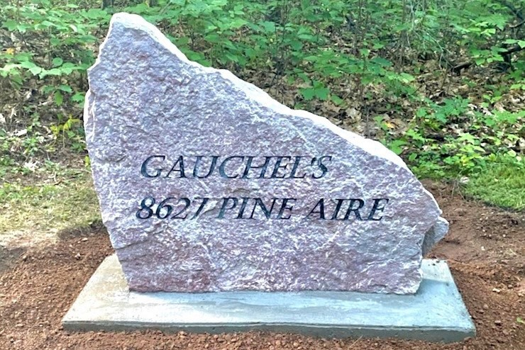 Natural Engraved Stone Signs