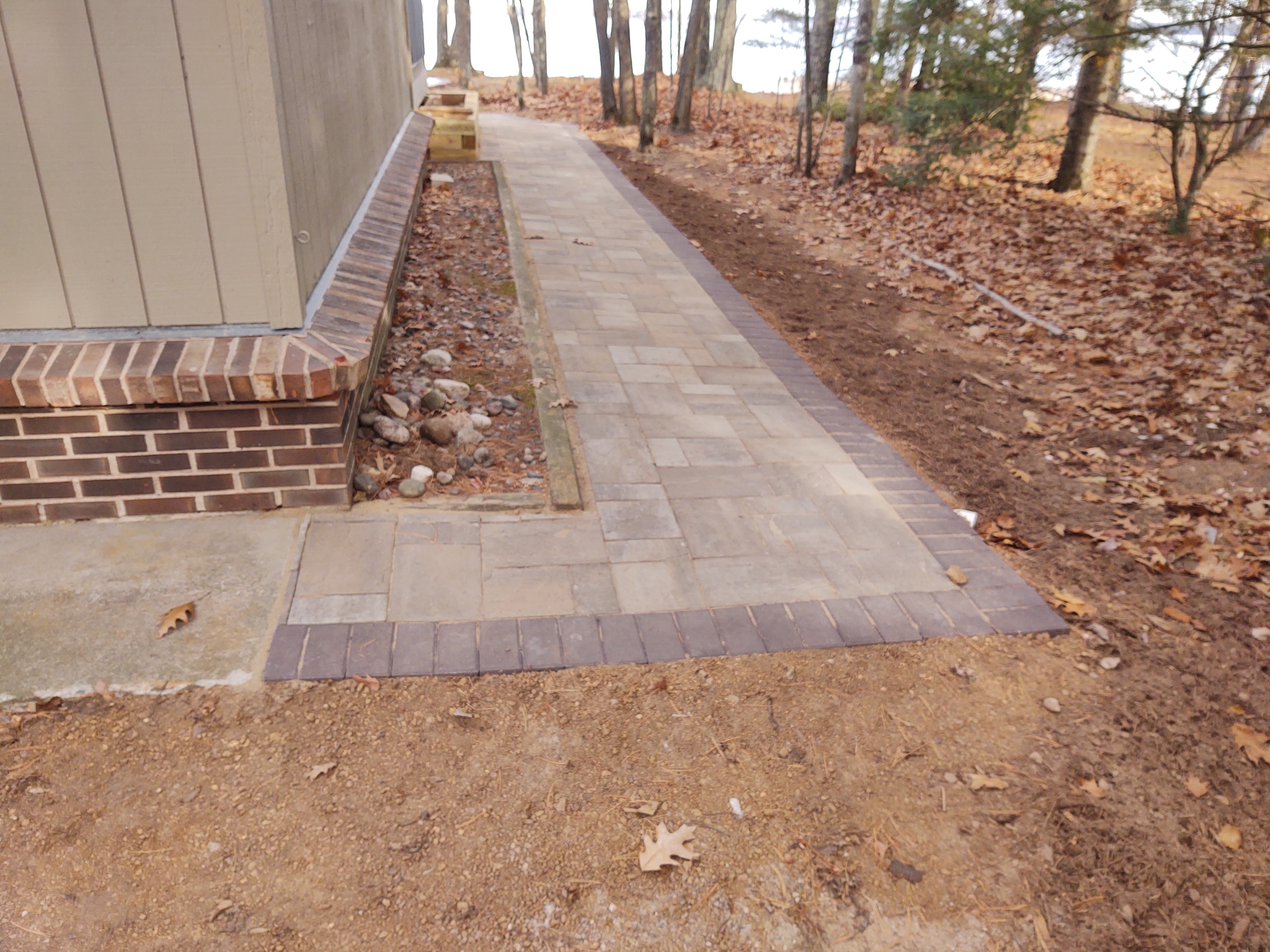 RCP beechwood tahoe and brown holland pavers