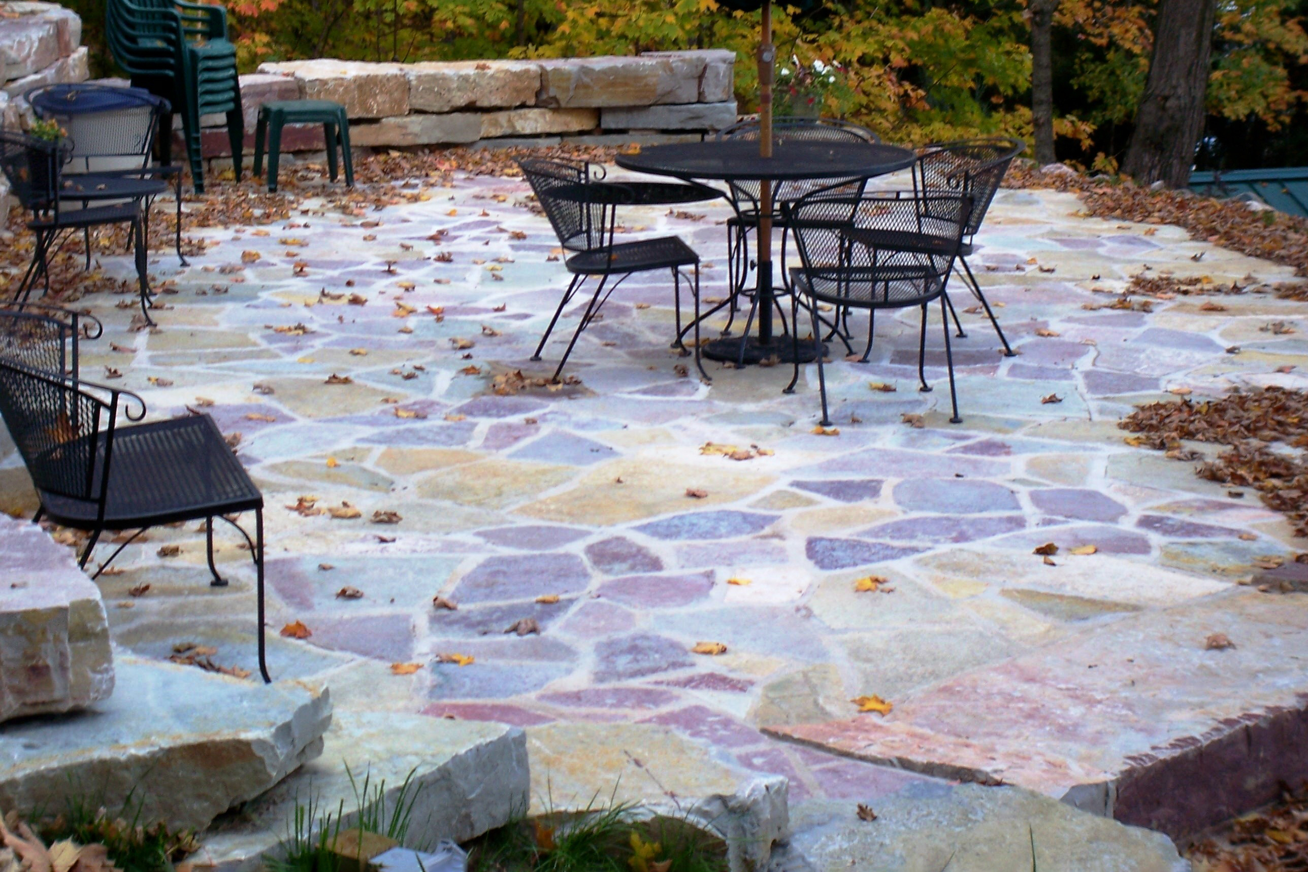 halquist chilton AC wetset flagstone patio
