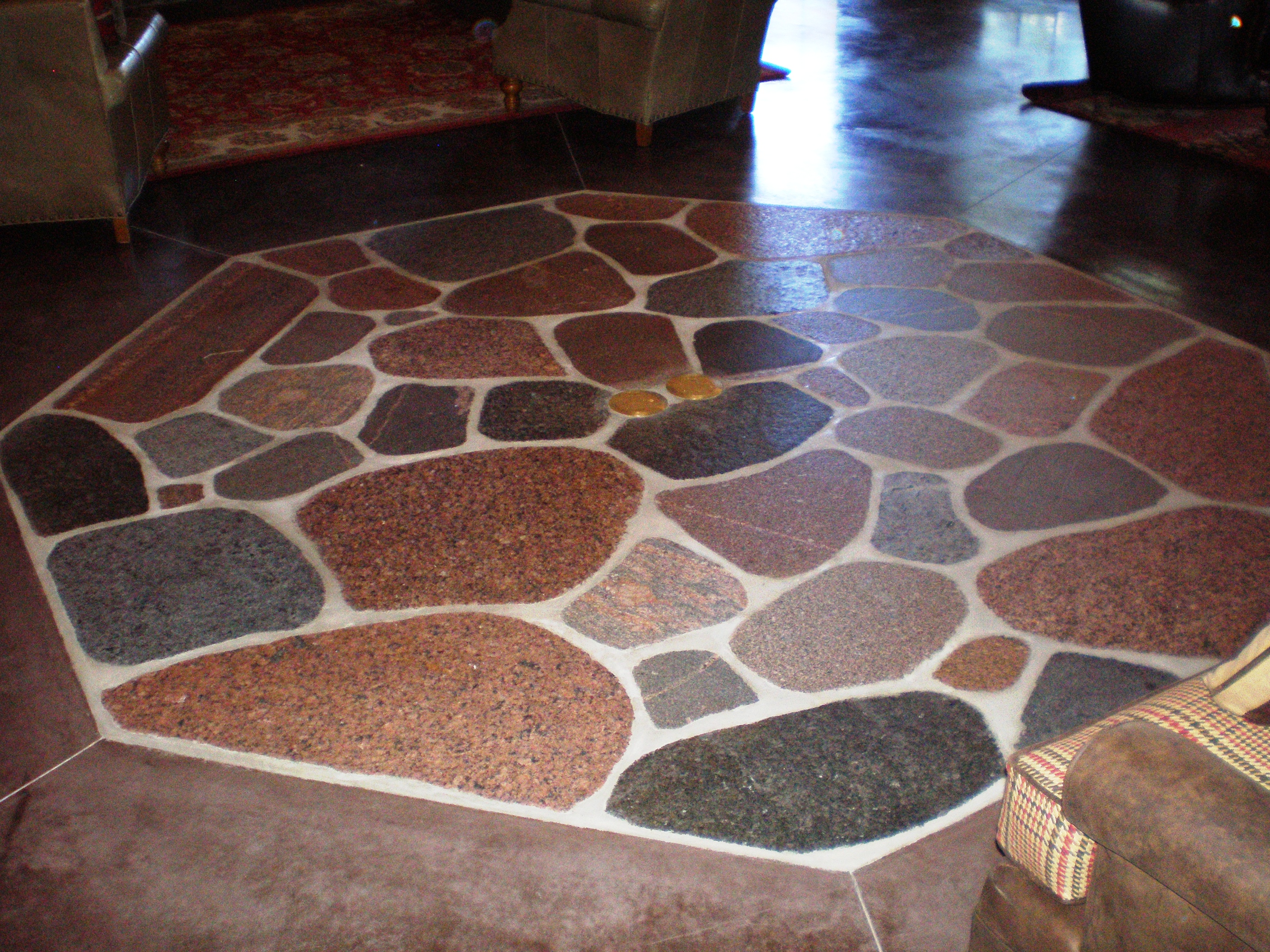 Halquist granite thermal cut paver patio