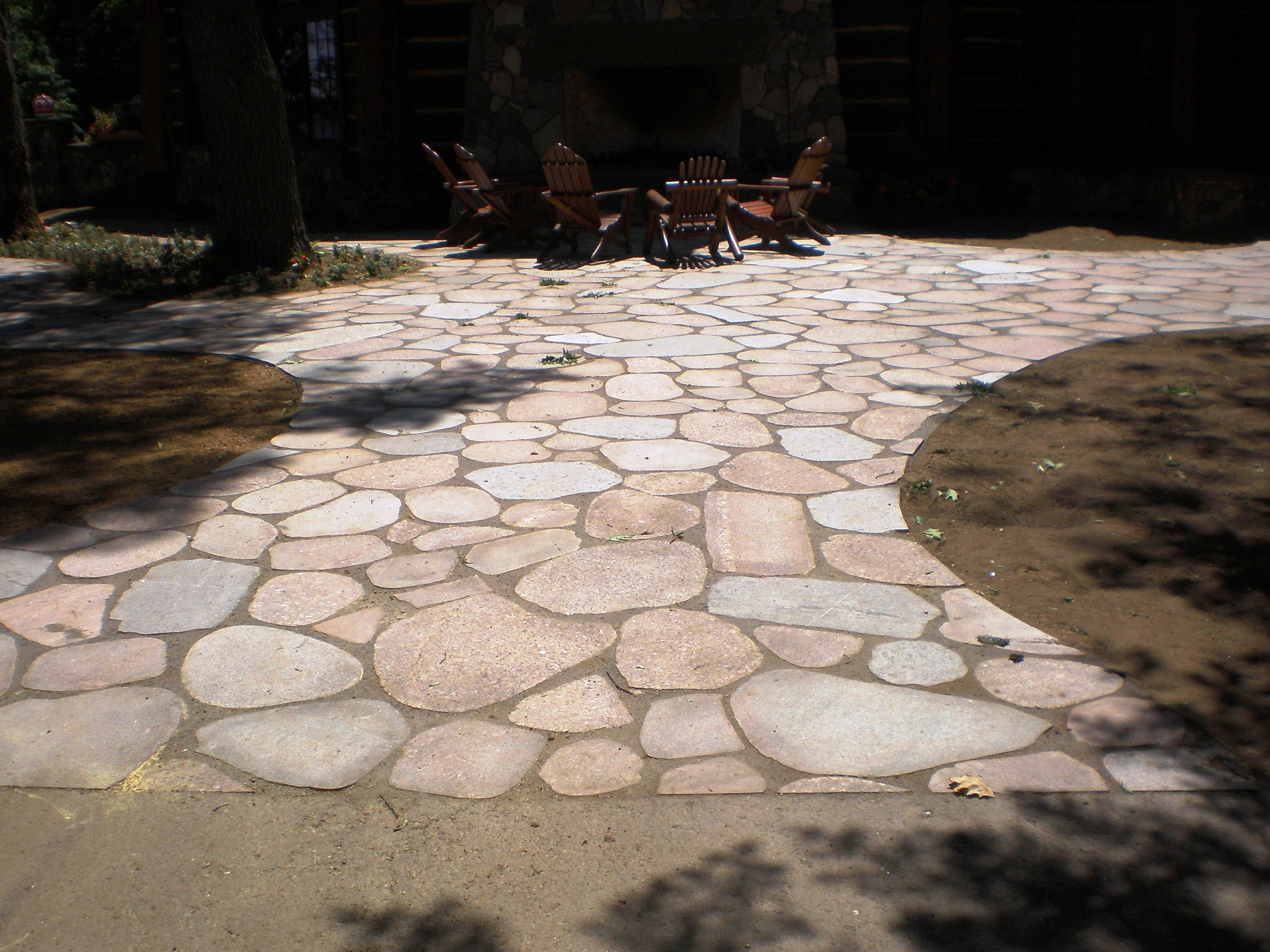 Halquist granite thermal cut paver patio