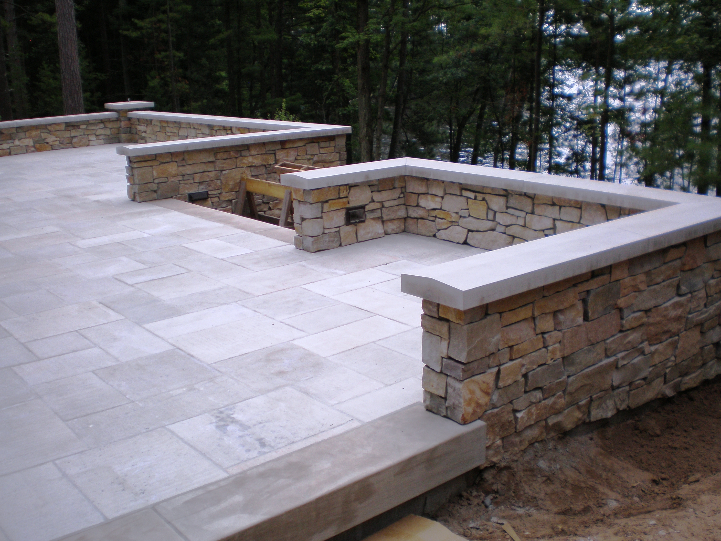 Halquist lannon platinum thermal paver patio
