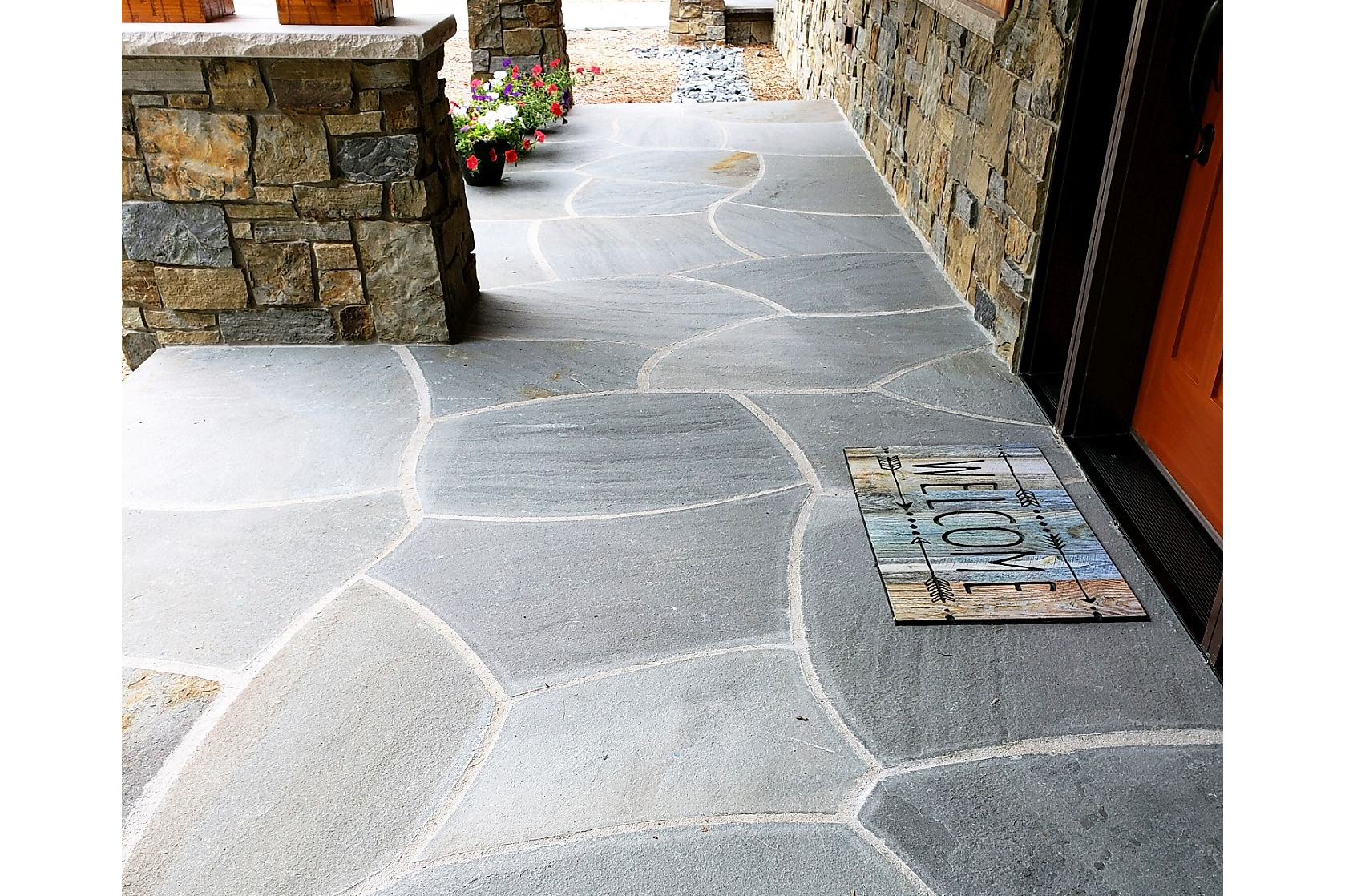 hepco thermal full color flagstone front stoop
