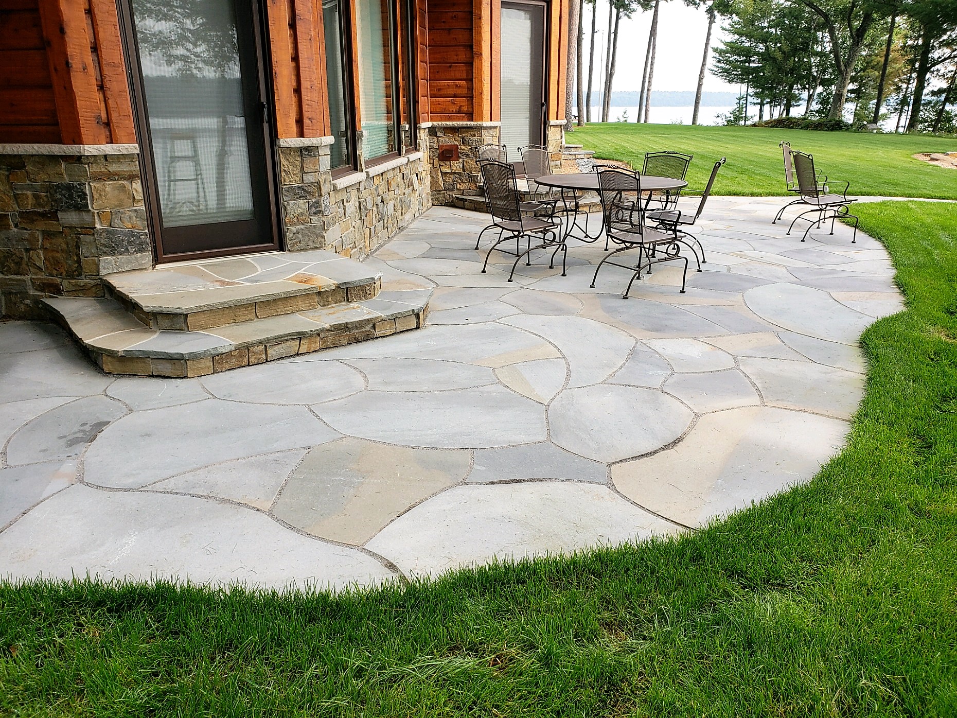 Hepco thermal full color flagstone patio & steps